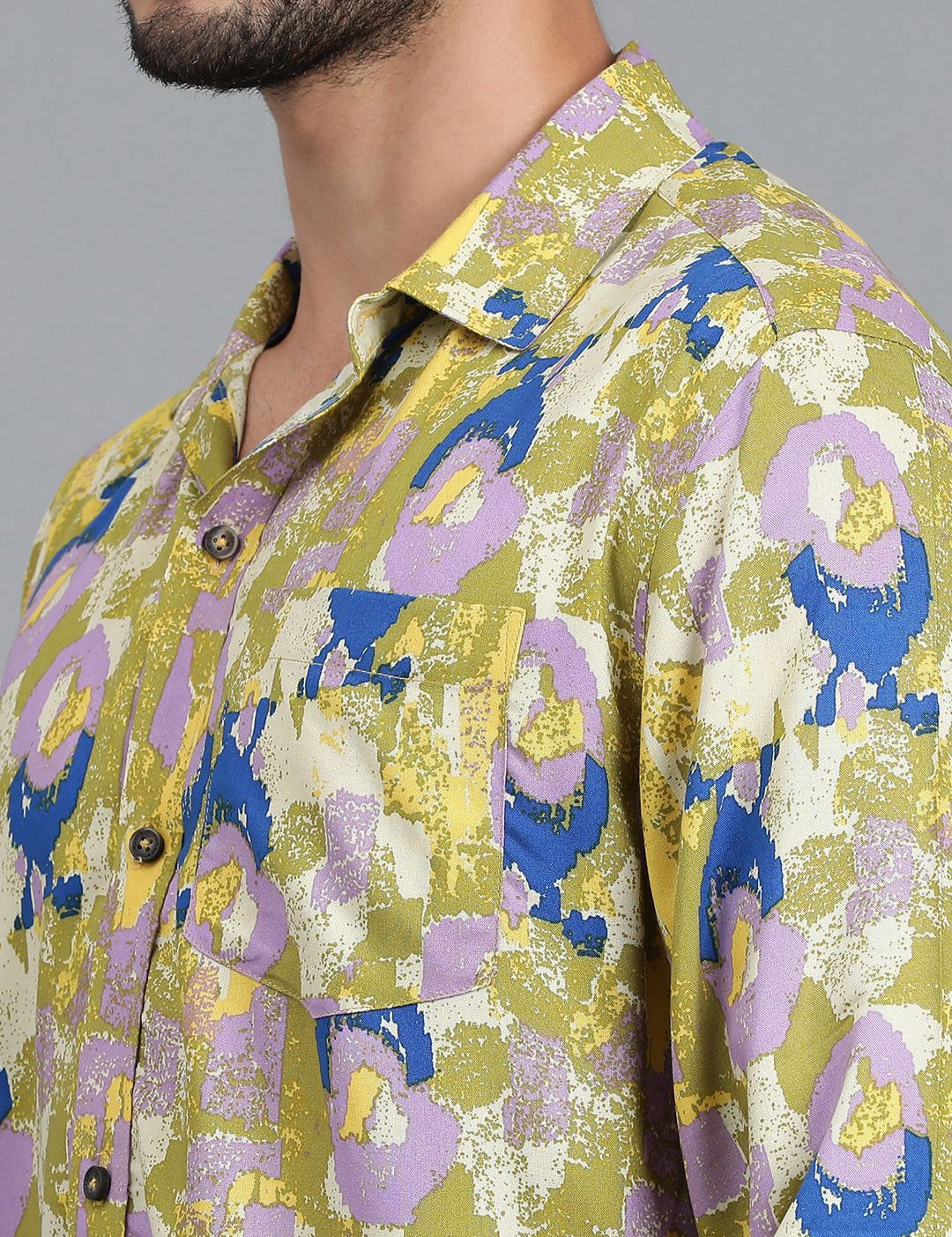 Kotty New Relaxed Fit Abstract Printed Casual Shirt