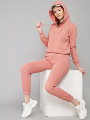 Kotty Women Pink Solid Co-Ords Set