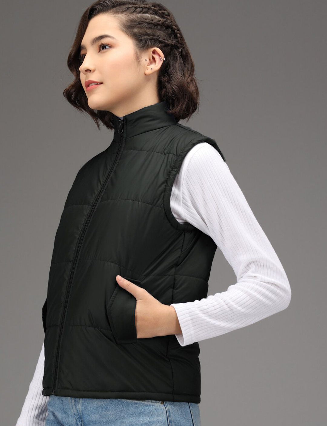 Kotty Women Black Padded Jacket