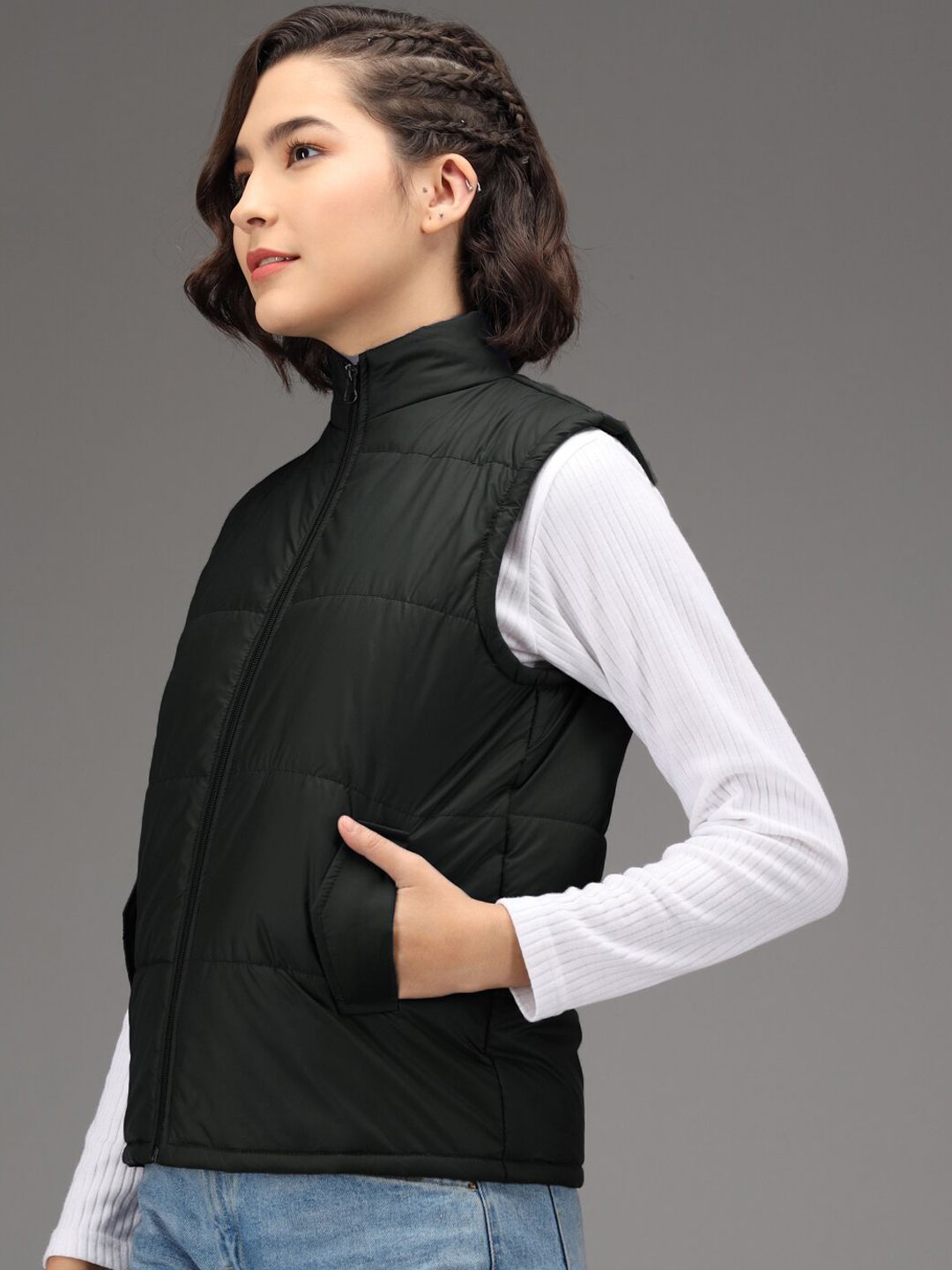 Kotty Women Black Padded Jacket