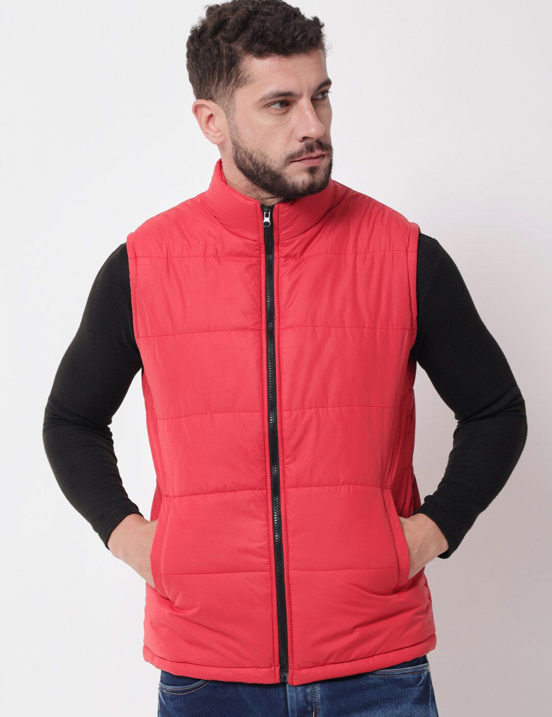 Kotty Men Red Outdoor Puffer Jacket