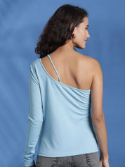 Kotty Women Solid One Shoulder Top
