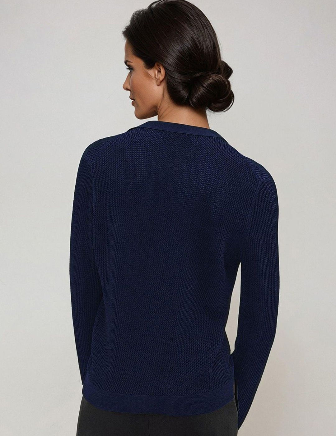 Kotty Women V-Neck Cotton Cardigan