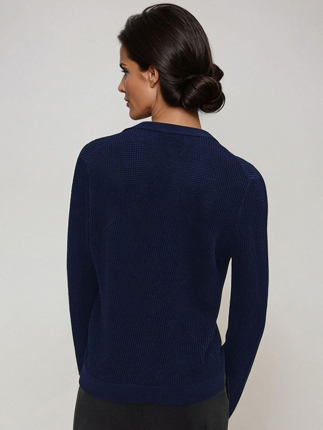 Kotty Women V-Neck Cotton Cardigan