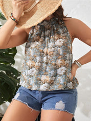 KOTTY Plus Size  Floral Printed Crepe Top