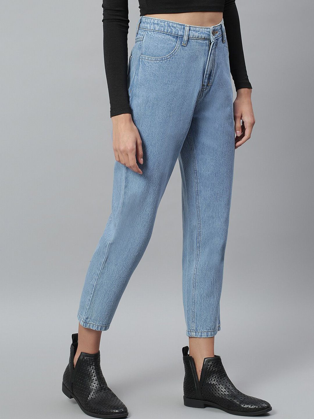 Kotty Women Blue Slim Fit Mid-Rise Clean Look Stretchable Jeans