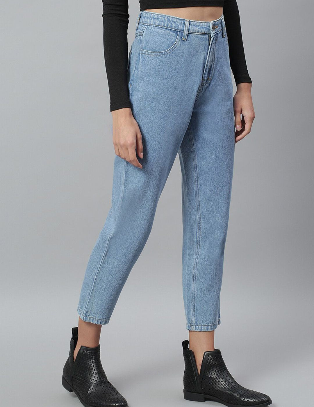 Kotty Women Blue Slim Fit Mid-Rise Clean Look Stretchable Jeans