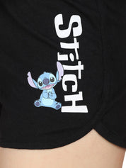 Kotty Women Black Solid Lounge Shorts KTTSLEEPSHORTS203