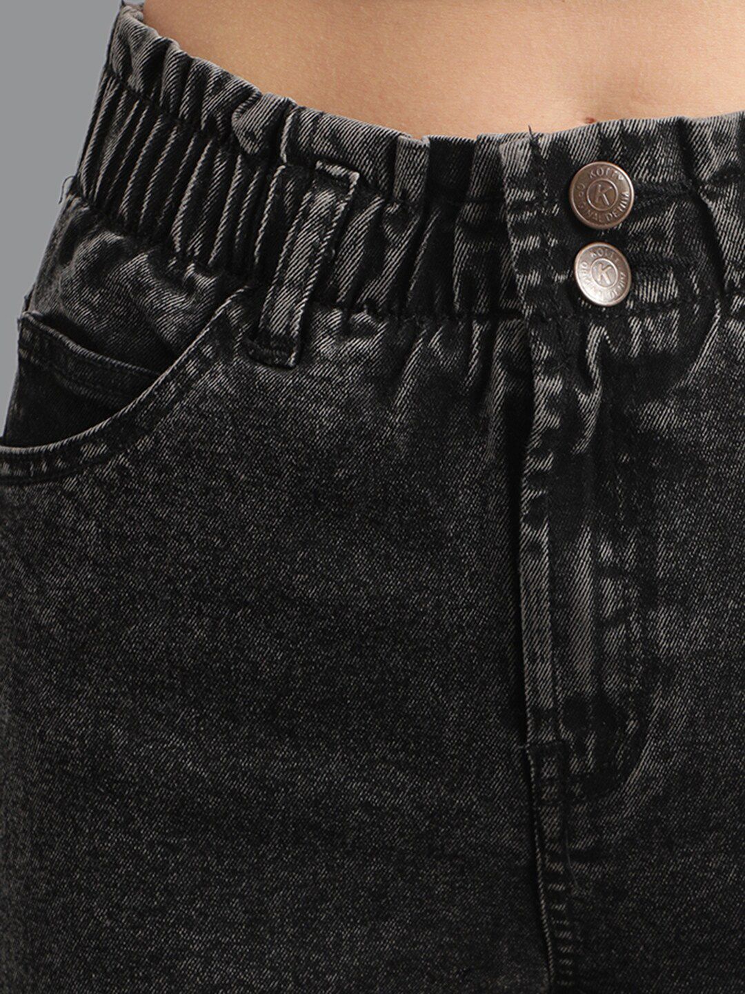 Kotty Women Grey Slim Fit High-Rise Clean Look Jeans