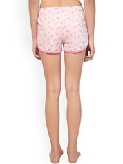Kotty Women Pink Conversational Printed Lounge Shorts