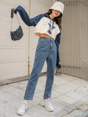 Kotty Women Jean Regular Fit High-Rise Heavy Fade Jeans