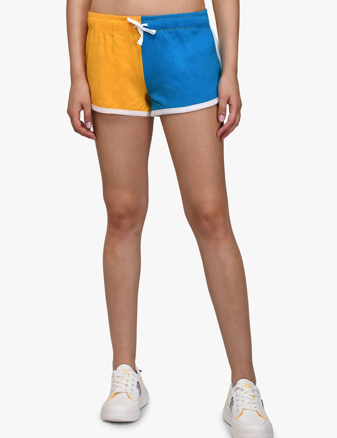 Kotty Women Pack Of 2 Colourblocked Lounge Shorts