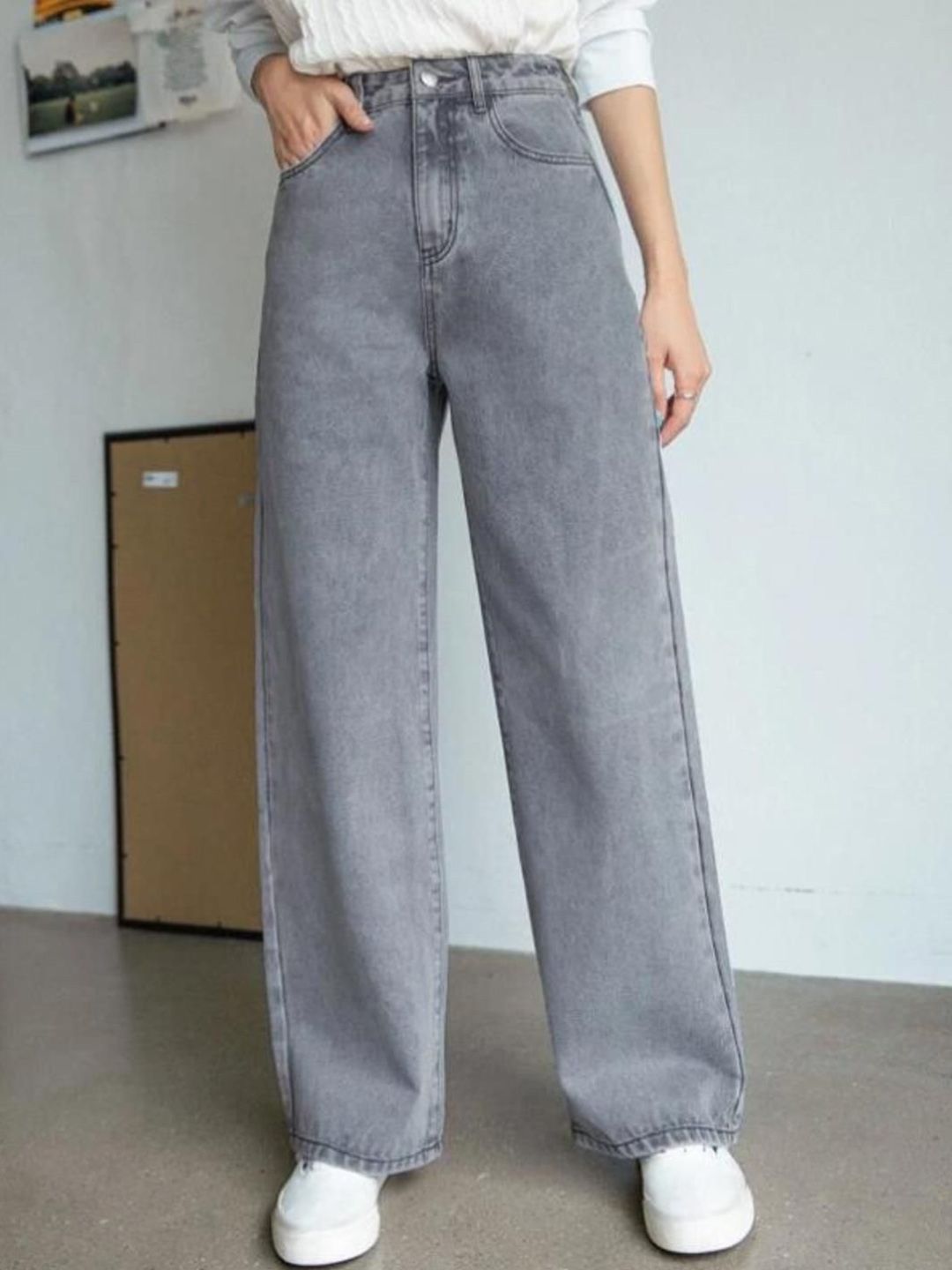 Kotty Women High-Rise Clean Look Cotton Stretchable Jeans