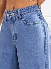 Kotty Women Jean Straight Fit High-Rise Highly Distressed Cotton Stretchable Jeans