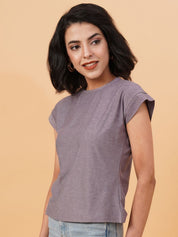 Kotty Women Solid Round Neck T-shirt