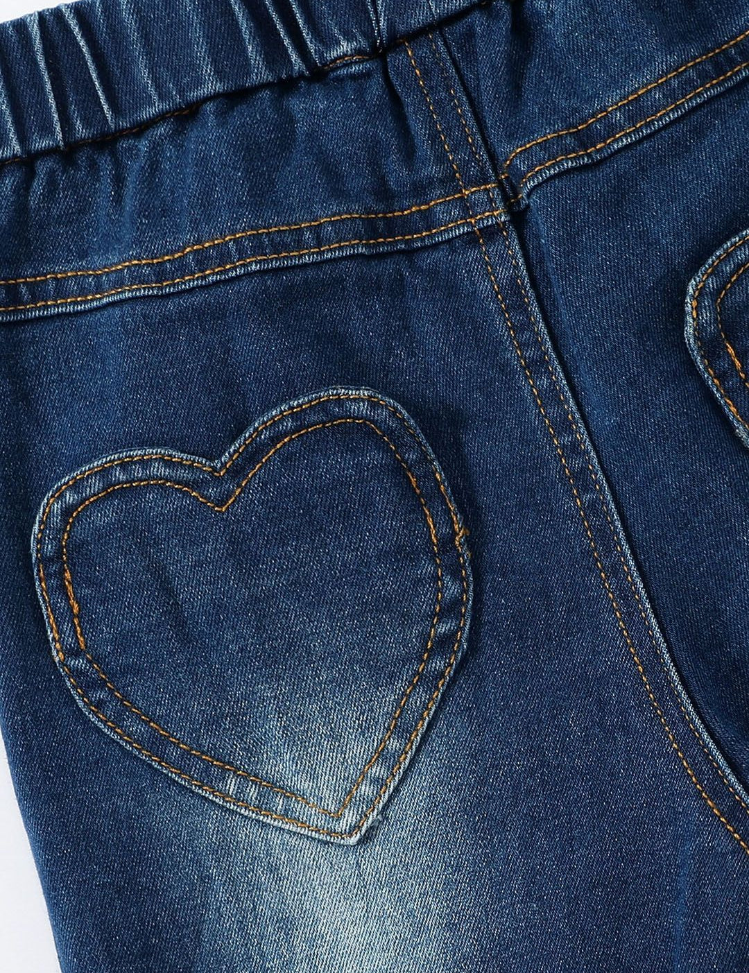 Kotty Girls Blue Jean Heavy Fade Jeans