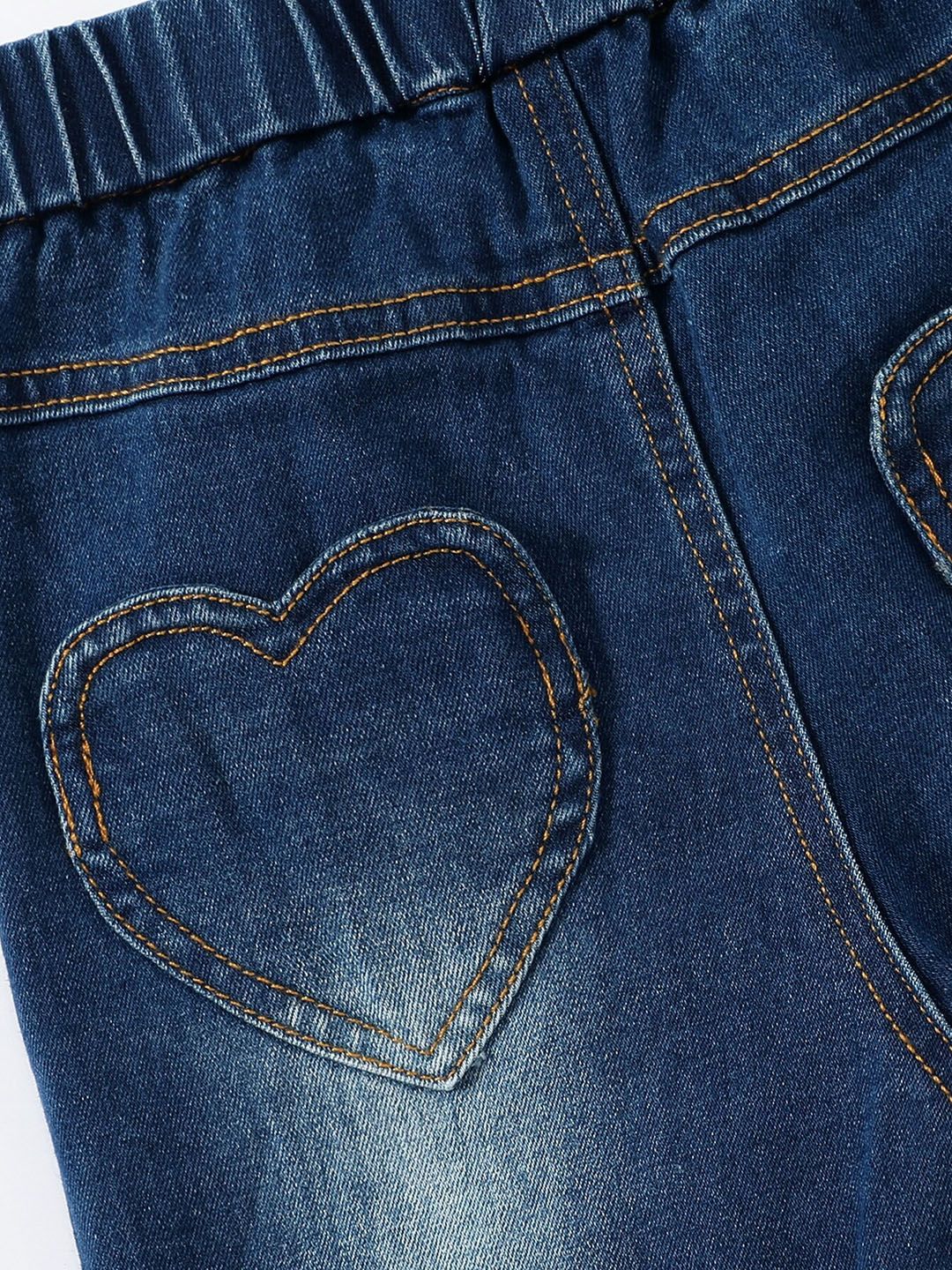 Kotty Girls Blue Jean Heavy Fade Jeans