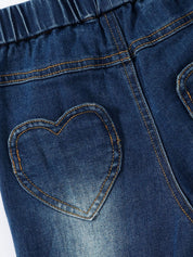 Kotty Girls Blue Jean Heavy Fade Jeans