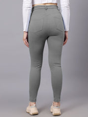 KOTTY Basics Women Skinny Fit High-Rise Mildly Distressed Stretchable Jeans