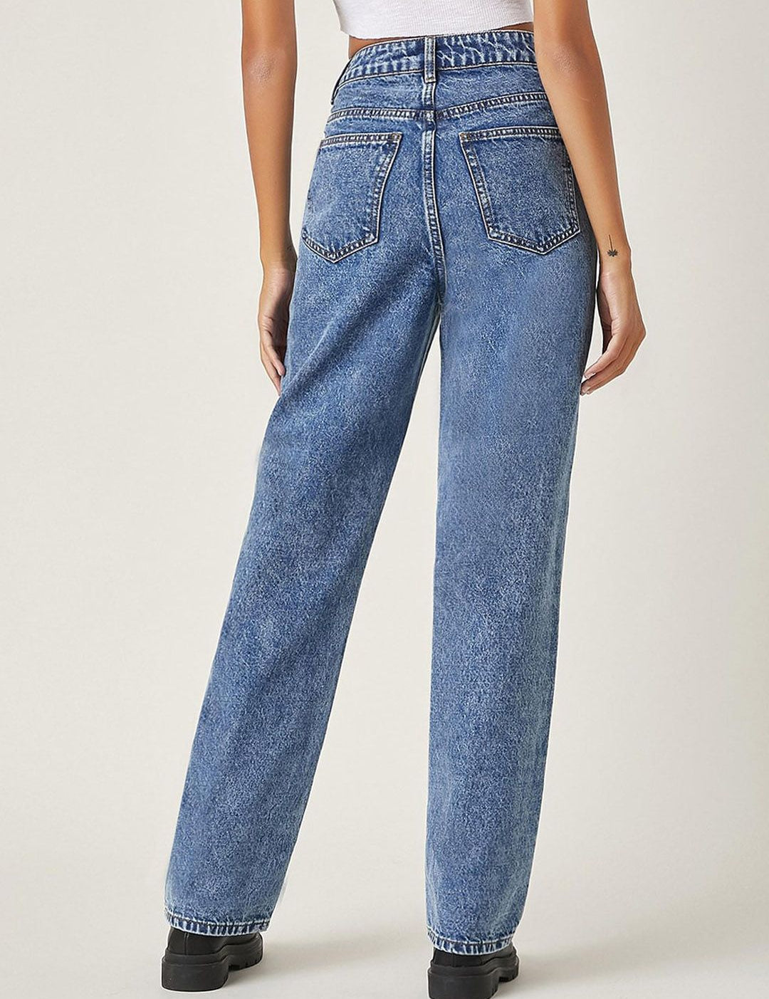 Kotty Women Pack Of 2 Jean Straight Fit High-Rise Light Fade Stretchable Jeans