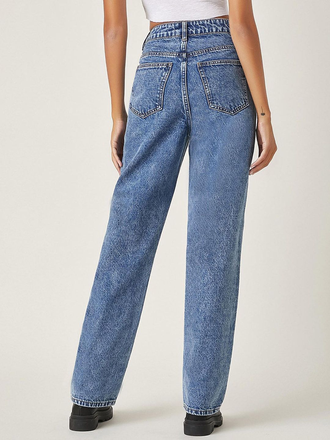 Kotty Women Pack Of 2 Jean Straight Fit High-Rise Light Fade Stretchable Jeans