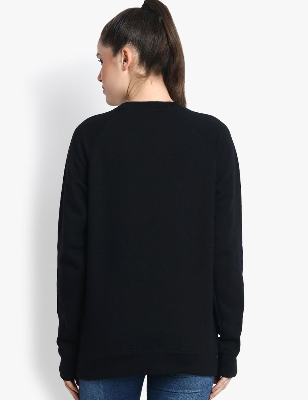 Kotty Women Black Printed Sweatshirt