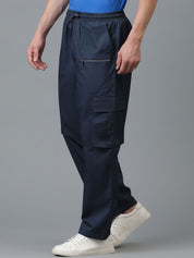 Kotty Men Relaxed Low-Rise Easy Wash Cargos Trousers