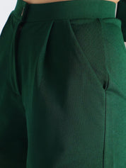 Kotty Green Square Neck Top With Short