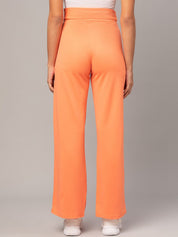 Kotty Women Relaxed Straight Leg Straight Fit High-Rise Trousers