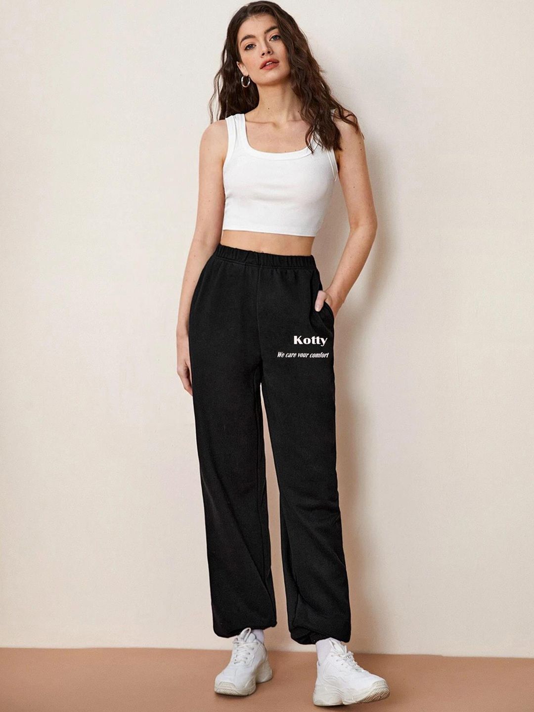 Kotty Women Typography Printed Joggers