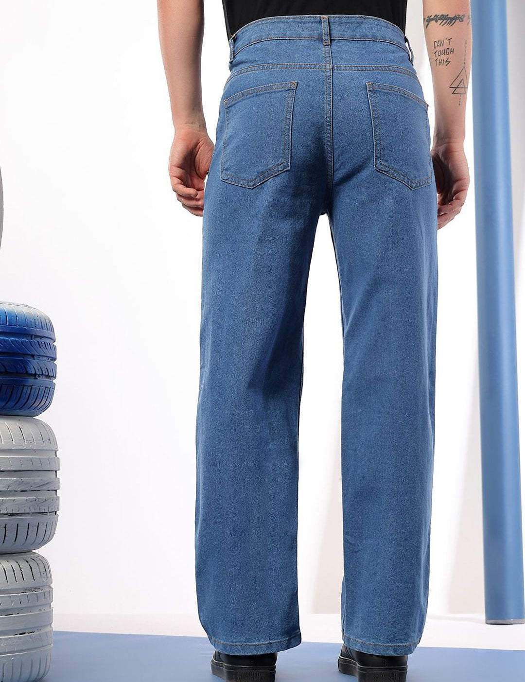 Kotty Men Comfort Regular Fit Mid-Rise Stretchable Jeans