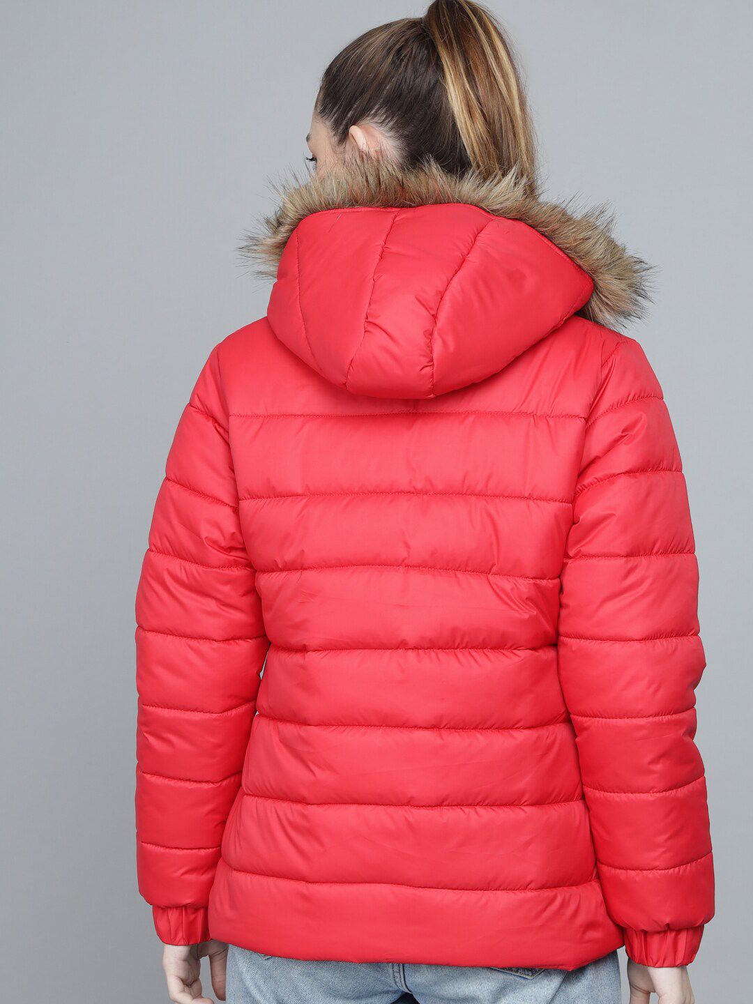 Kotty Women Red Lightweight Parka Jacket