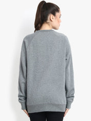 Kotty Women Grey Printed Sweatshirt