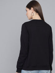 Kotty Woman Black Printed Sweatshirt