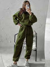 Kotty Hooded Mid Rise Sweatshirt With Joggers