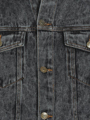 Kotty Men Black Solid Denim Jacket