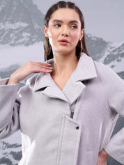 Kotty Notched Lapel Collar Single Breasted Overcoat