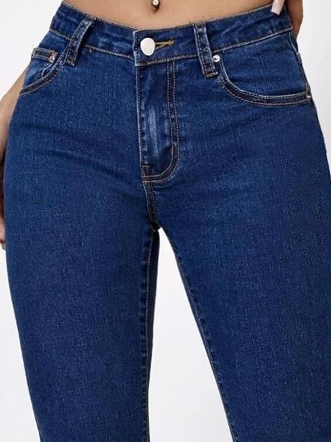 Kotty Women Bootcut High-Rise Clean Look Stretchable Jeans