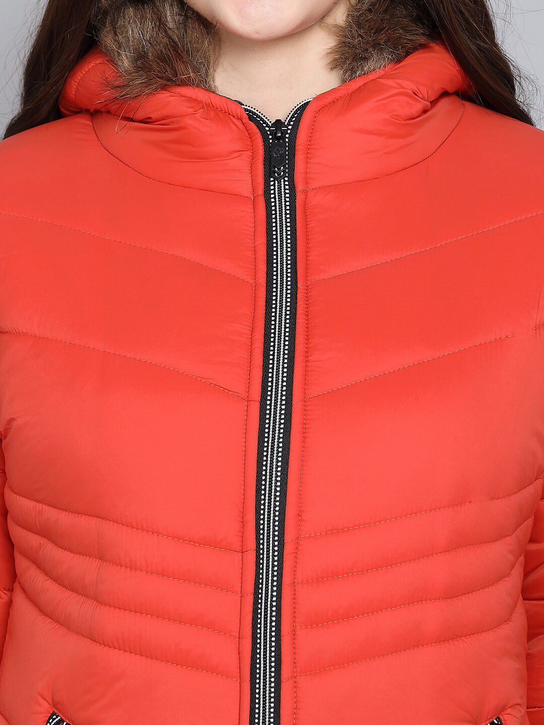 Kotty Women Orange Outdoor Padded Jacket