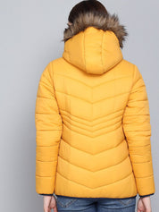 Kotty Women Yellow Outdoor Puffer Jacket