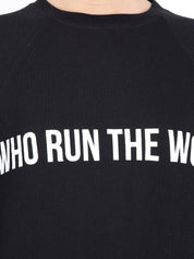 Kotty Women Black Printed Sweatshirt