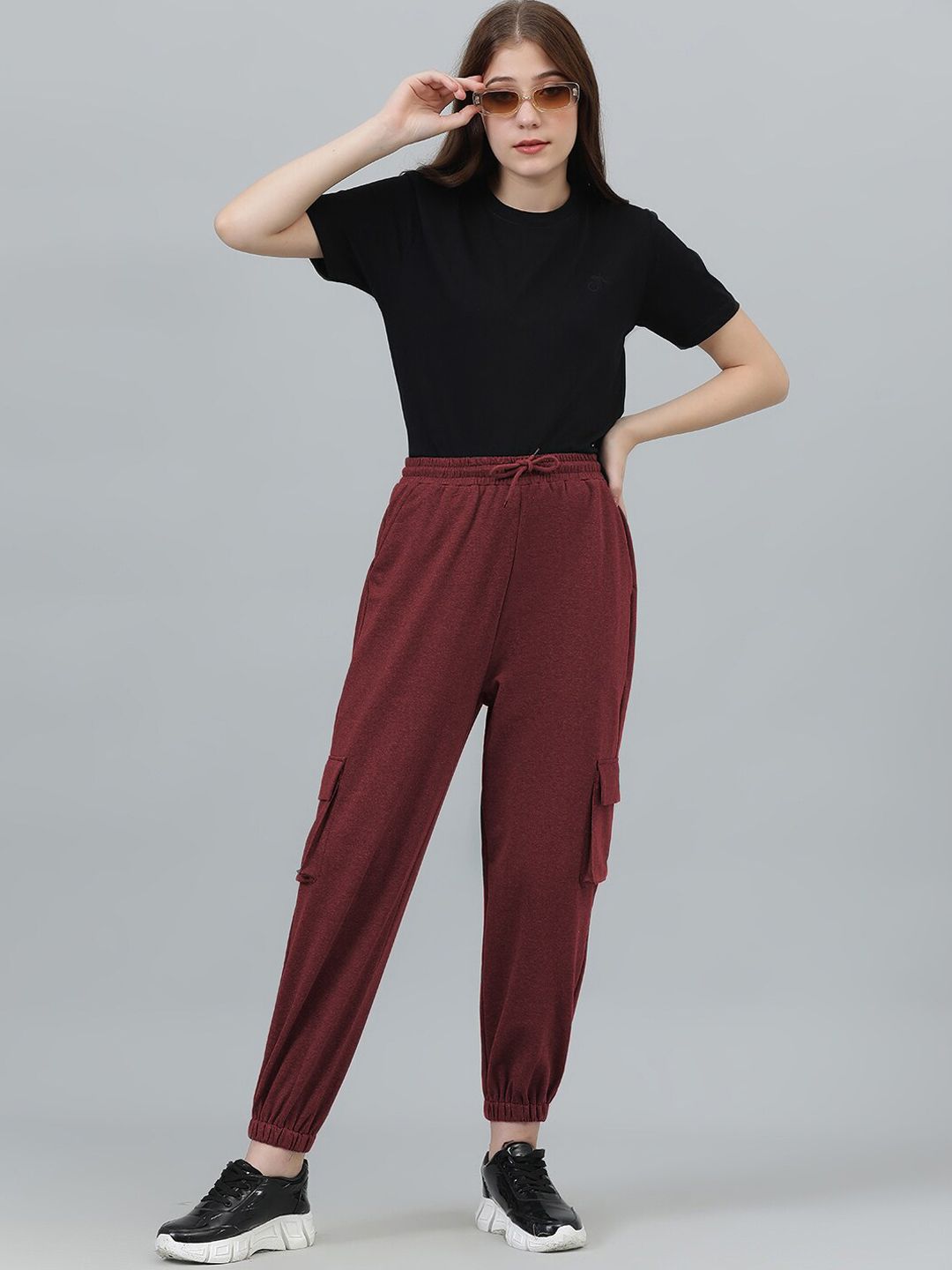 Kotty Women Cotton Mid-Rise Joggers
