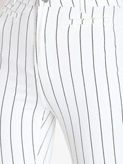 Kotty Women White & Black Skinny Fit High-Rise Clean Look Jeans