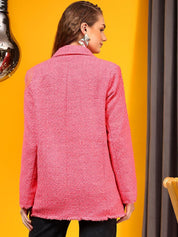 Kotty Notched Lapel Double-Breasted Overcoat