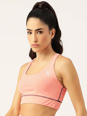 Kotty Pack Of 2 Non Padded Full Coverage All Day Comfort Seamless Sports Bra