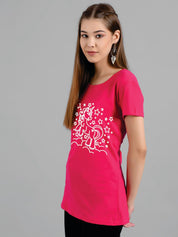 Kotty Graphic Printed Yoga T-shirt