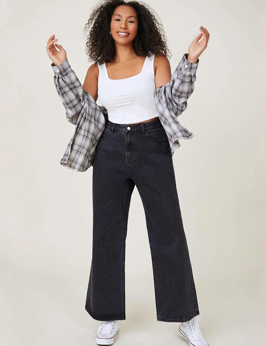 Kotty Women Jean Flared High-Rise Stretchable Jeans