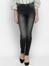 Kotty Women Grey Skinny Fit High-Rise Clean Look Jeans