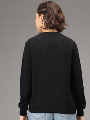 Kotty Women Black Printed Sweatshirt