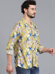 Kotty New Relaxed Fit Abstract Printed Casual Shirt
